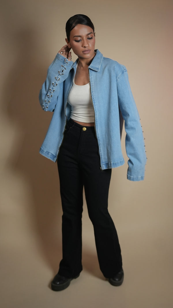 RING DENIM WOMEN'S JACKET [50/50 LIMITED EDITION]